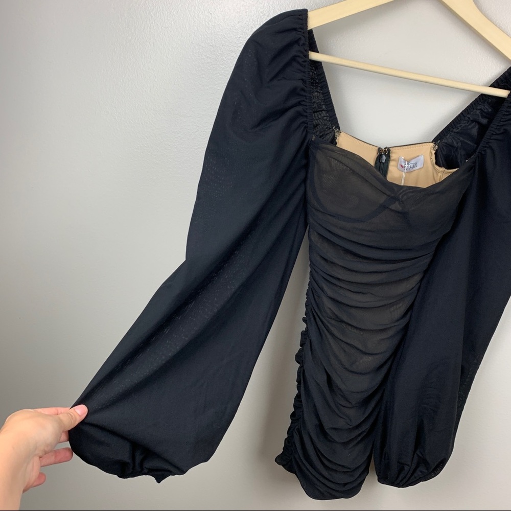 Oh Polly Black Mini Dress - Picture 7 of 14